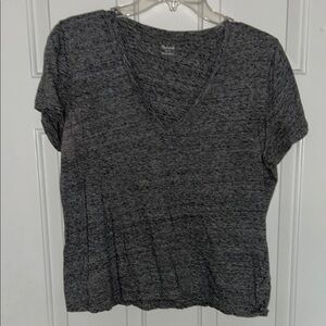 Madewell Gray Fitted Short Sleeve T-Shirt